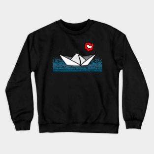 The little illusion boat Crewneck Sweatshirt